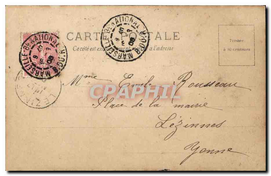 CPA Fantaisie Femme Brandes — Verso
