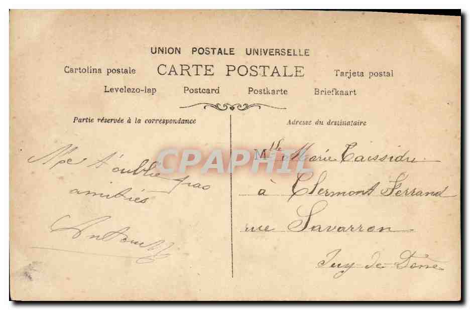 Portrait de femme — RENN — Paul Linger, S.I.P., Paris — Verso