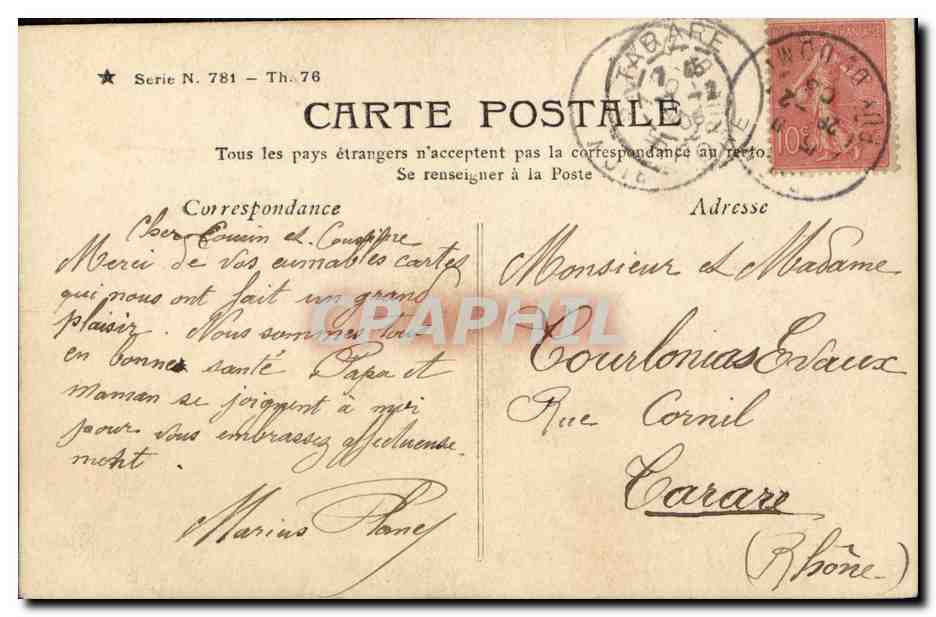 Donna in abito e velo — Chantenay — Stebbing Paris — Verso