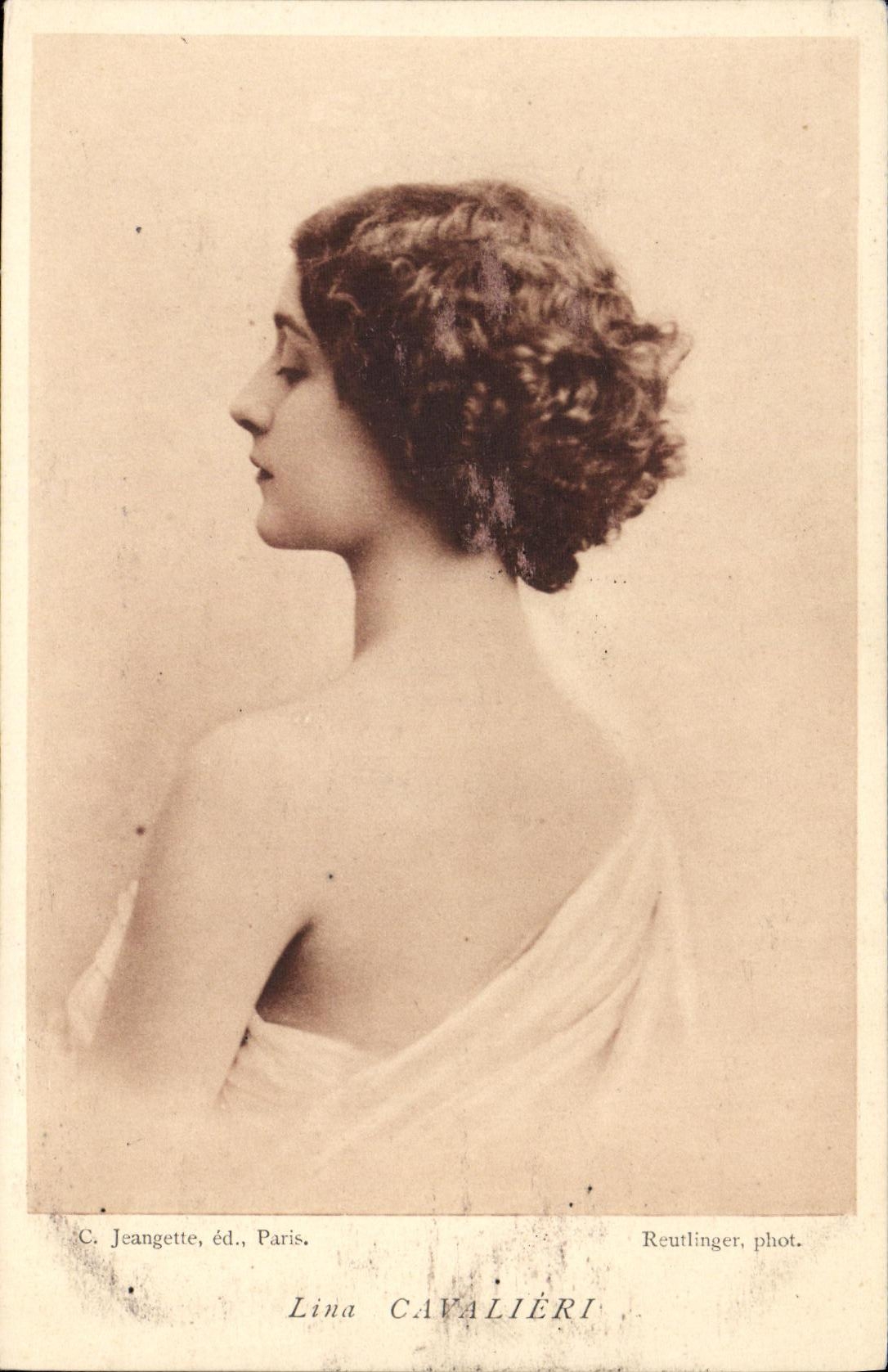 CPA Fantaisie Femme Lina Cavalieri