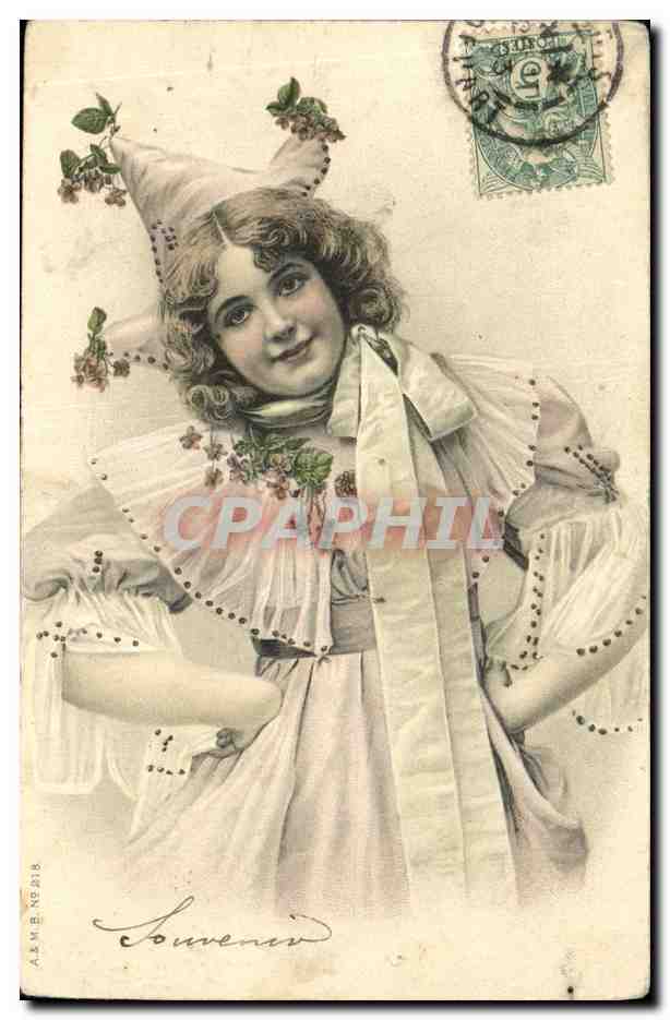 Jeune femme en costume de printemps — Souvenir — A.M.B. NEBIS 18