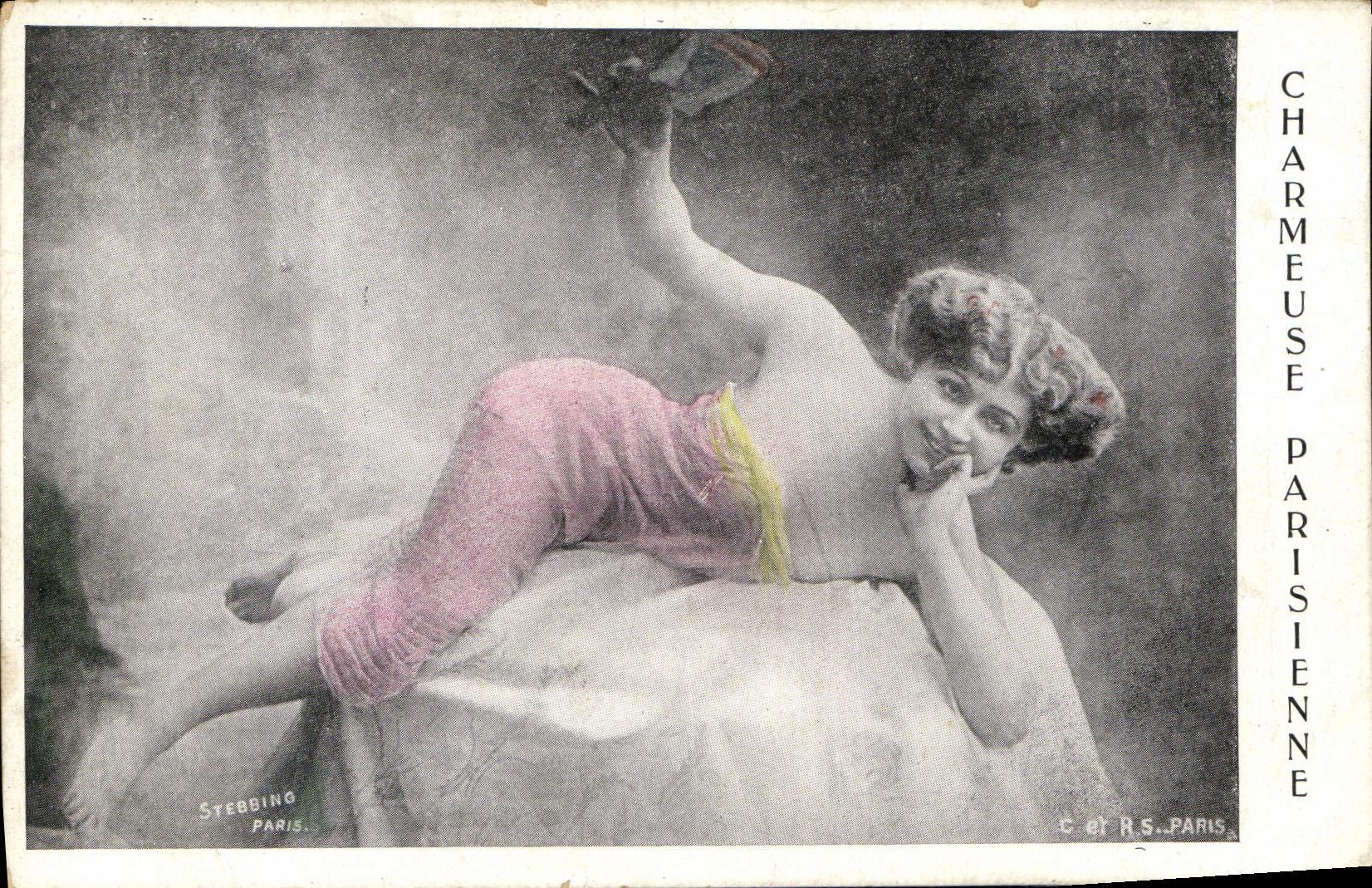 CPA Fantaisie Femme Charmeuse parisienne 