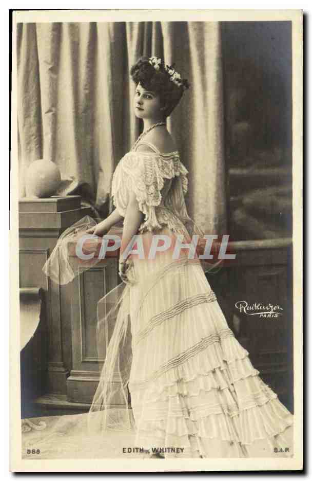 Edith Whitney — Portrait en robe de style victorien — Rautheur, Paris, n° 588