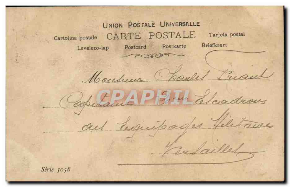 Femme en voile de mariée — Ziska — éditeur Waléry, Paris, série 5058 — Verso
