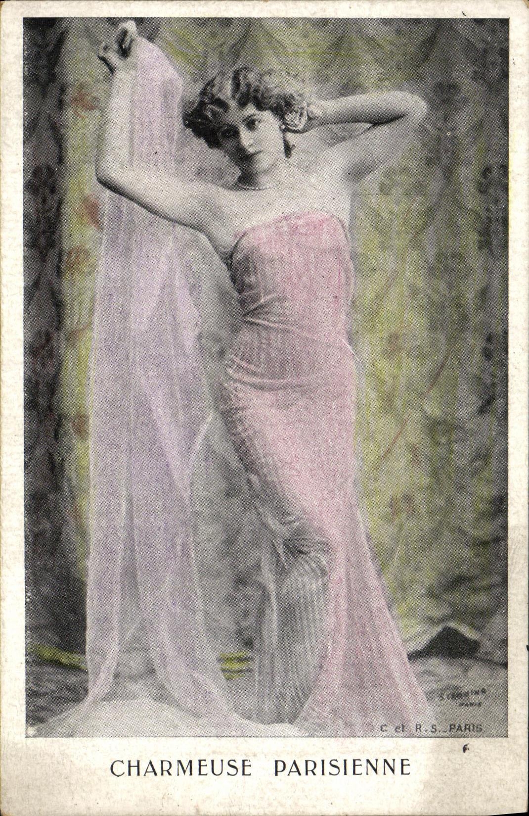 CPA Fantaisie Femme Charmeuse parisienne
