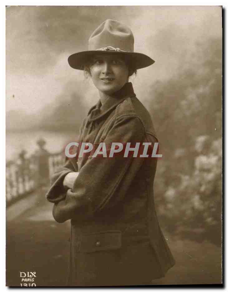 CPA Fantaisie Femme Un bonjour de FRance