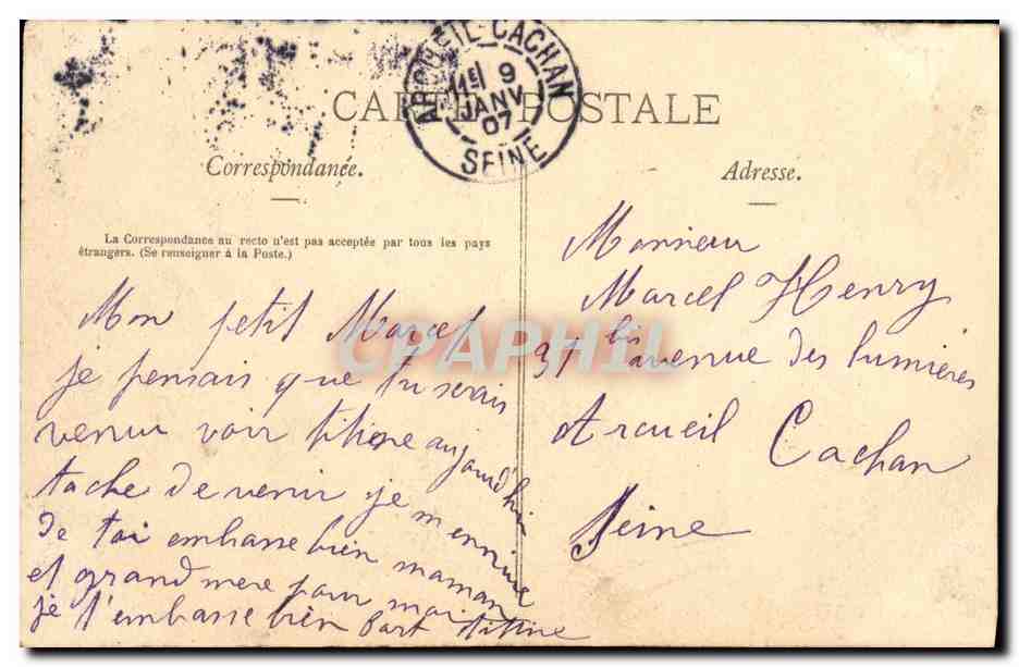 La Piccola Mousmé — scena di giardino orientale — editore Carte Postale — Verso