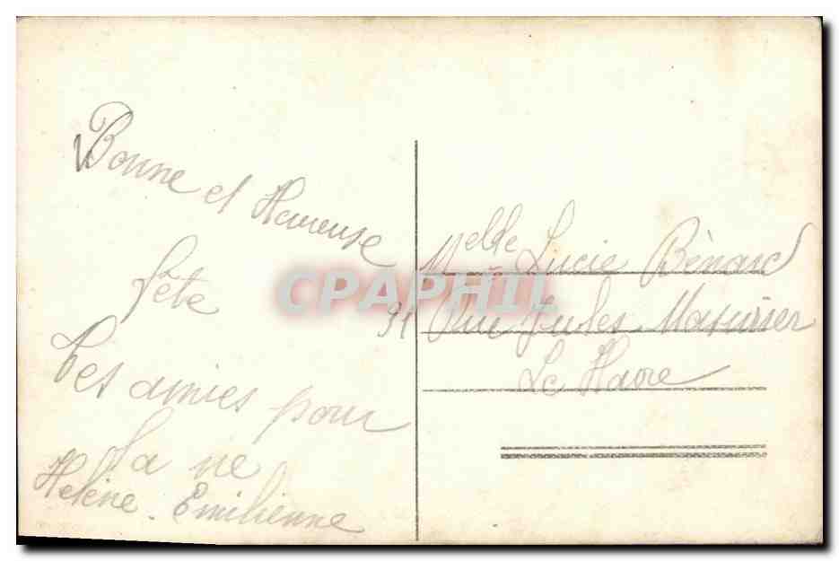 CPA Fantaisie Femme Guitare — Back