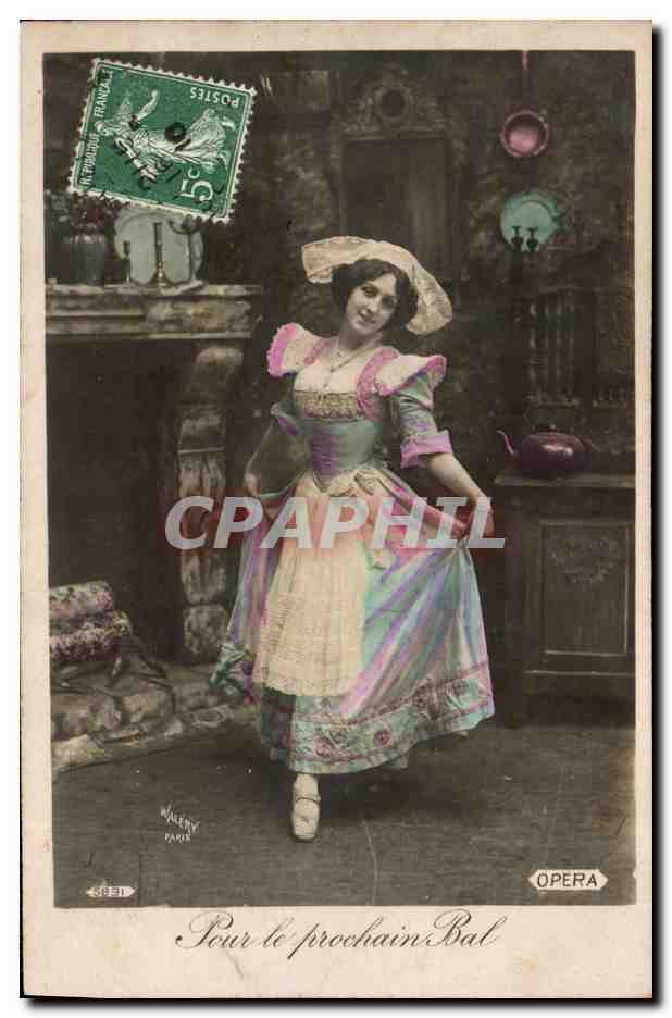 CPA Fantaisie Femme Pour le prochain bal