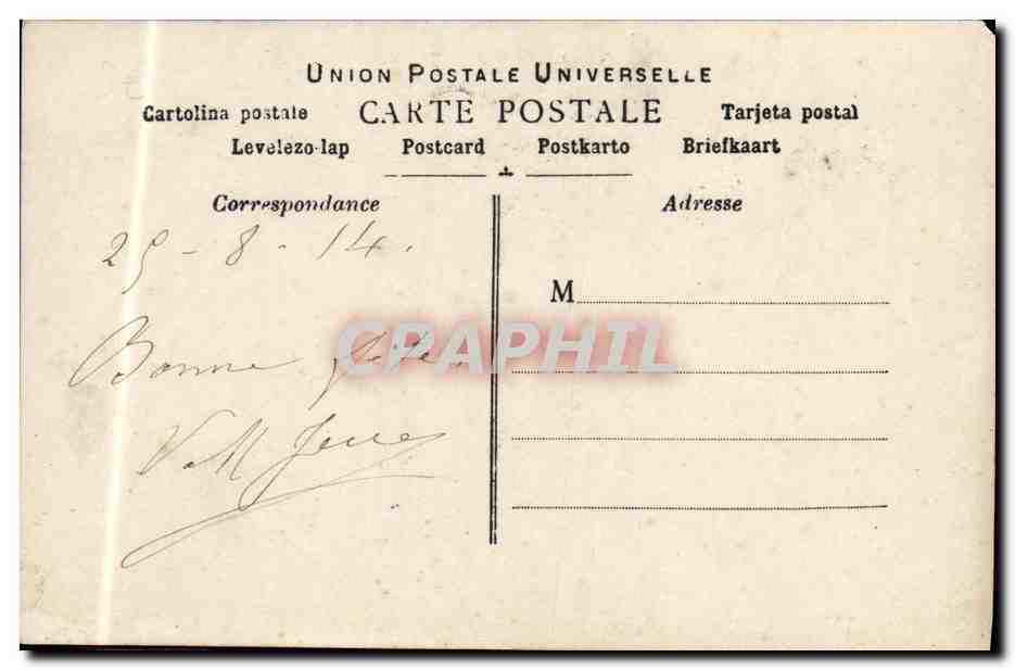 L'Espérance — femme priant sur quai maritime — phototypie E.P.R. — Rückseite