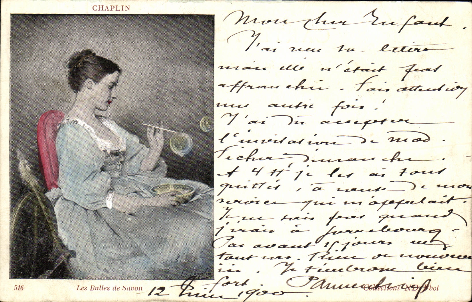 Les Bulles de Savon — Chaplin — n° 516