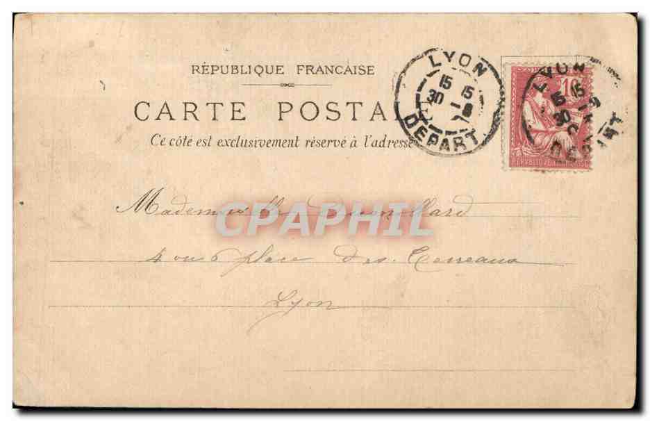 CPA Fantaisie Femme Enfant Coucou  — Rückseite