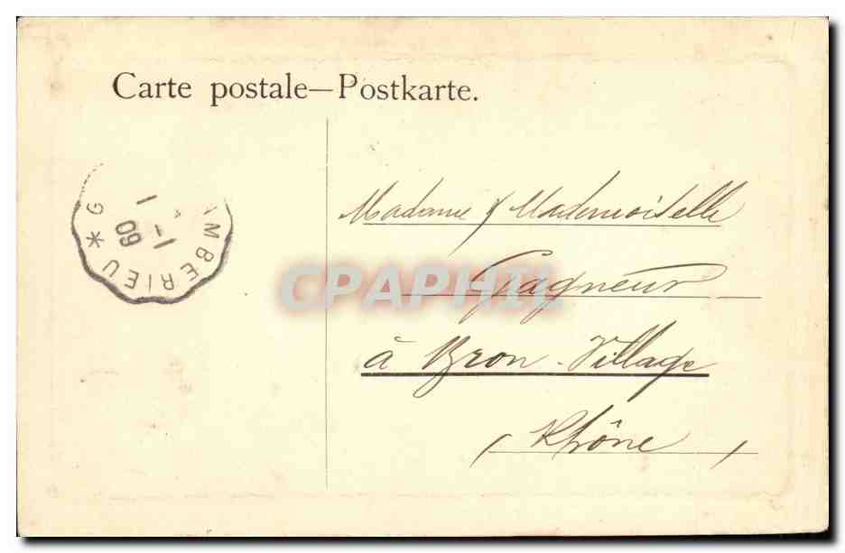 CPA Fantaisie Femme L abreuvoir Cheval — Verso