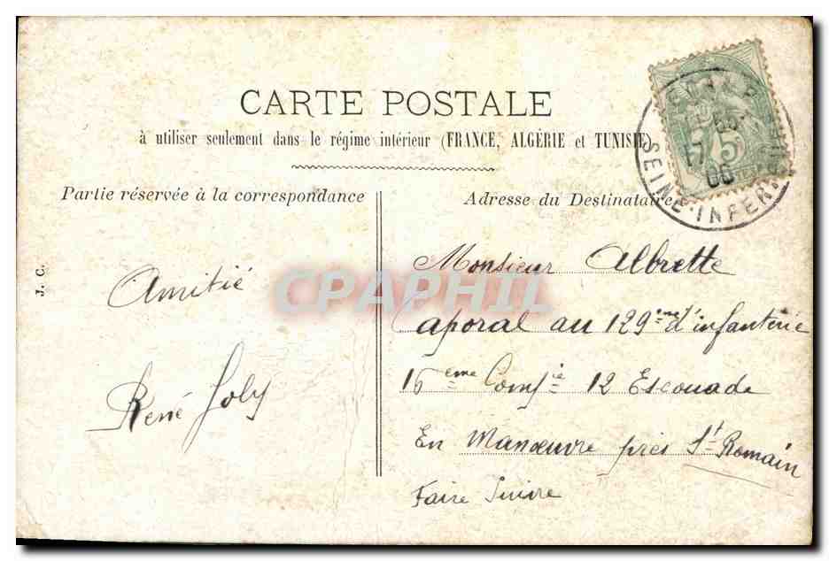 CPA Fantaisie Femme De Verly Scala — Verso