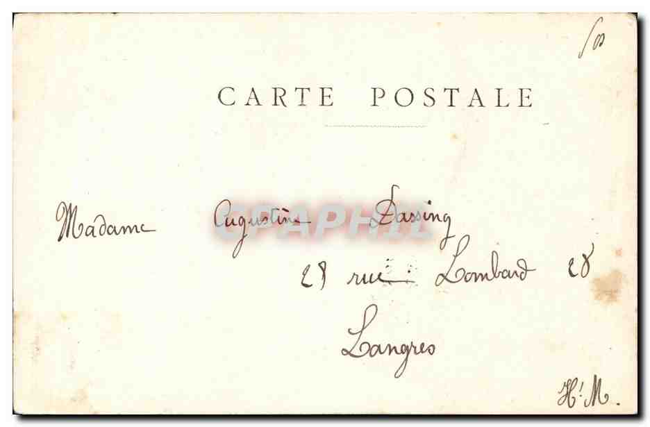 Eugénie Fougeré — Portrait en costume — Éditeur : Eugénie Fougeré, n° de série non visible — Reverso