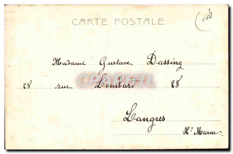 CPA Fantaisie Femme Amelia Soarez — Verso