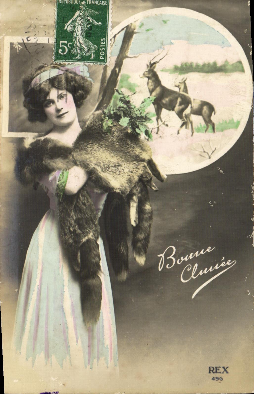 CPA Fantaisie Femme Biches
