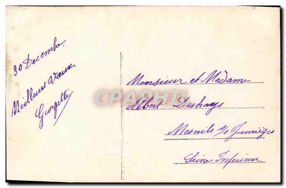CPA Fantaisie Femme Biches — Verso