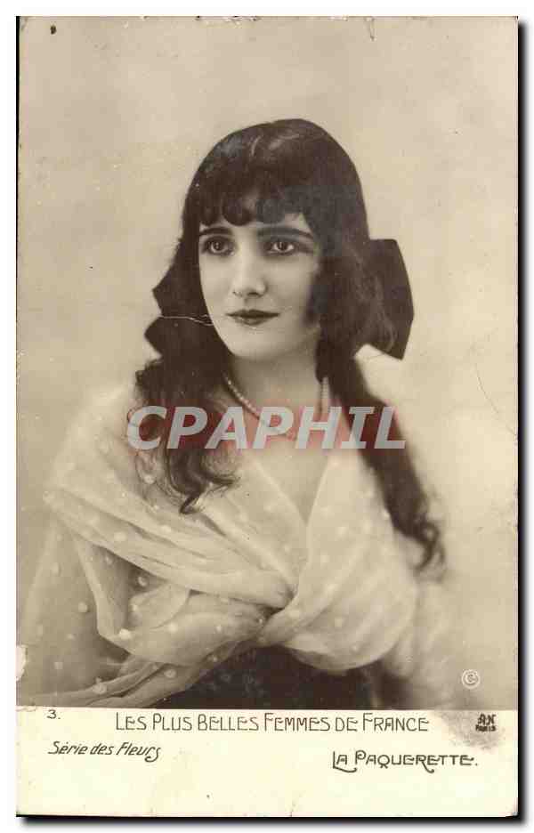 CPA Fantaisie Femme La paquerette