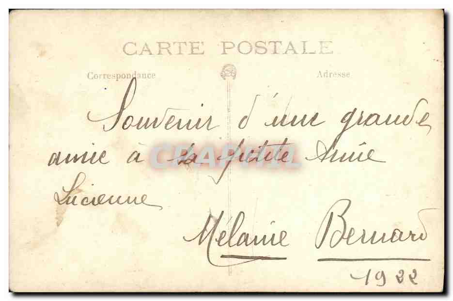 CPA Fantaisie Femme Bretagne Folklore — Verso