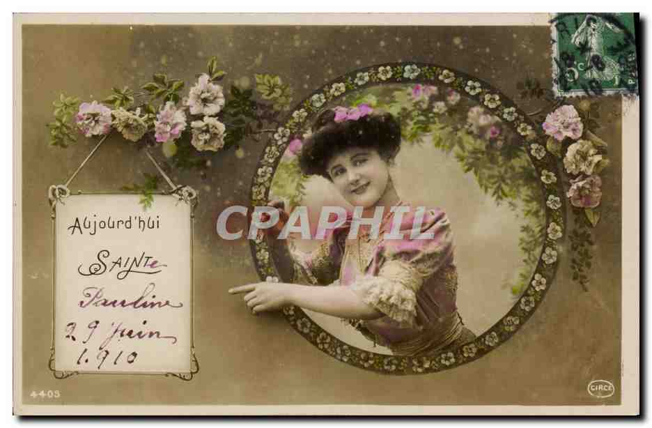 CPA Fantaisie Femme Sainte Pauline