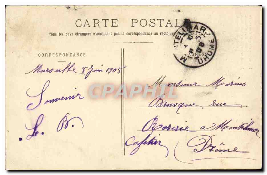 CPA Fantaisie Femme La Ribaude — Rückseite