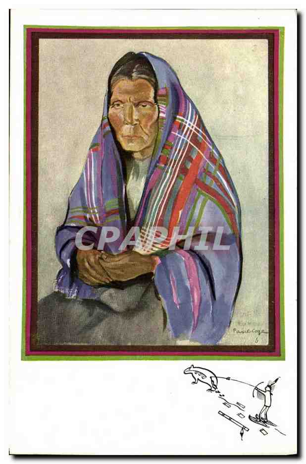 CPA Fantaisie Femme Isabelle Paul Coze Ile a la Crosse