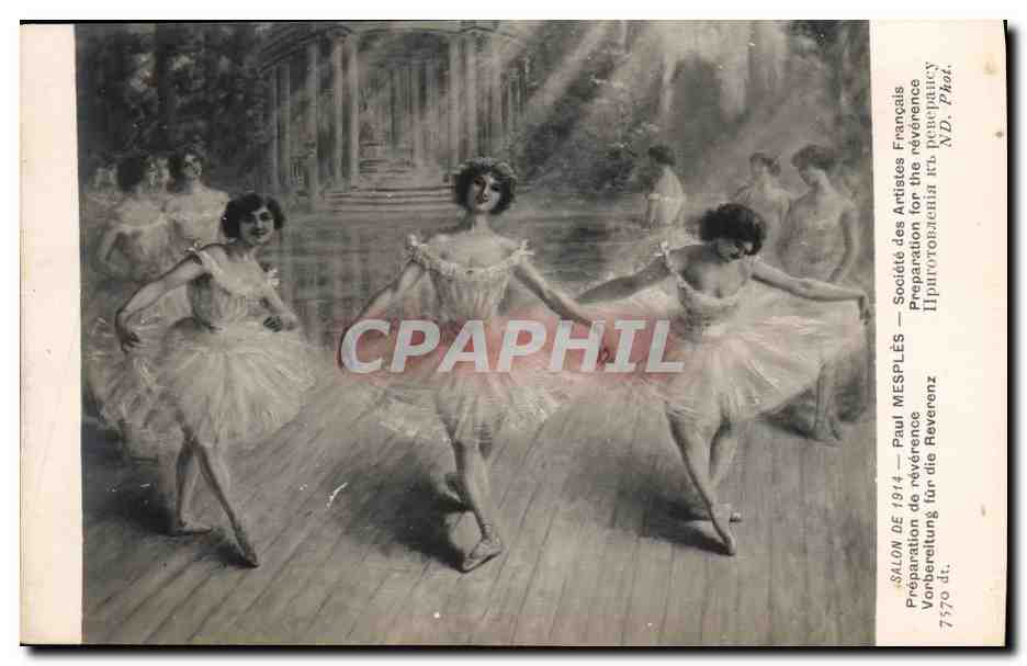 Ballet — Préparation de révérence — Salon de 1914, Paul Mesplès