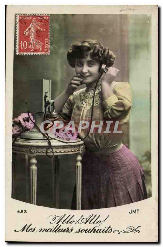 Femme au téléphone — JMT 423 — JMT