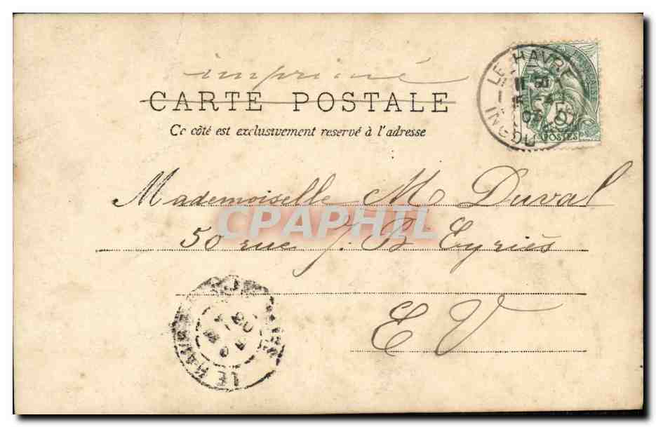 CPA Fantaisie Femme Mlle Marie d Epinay  — Rückseite