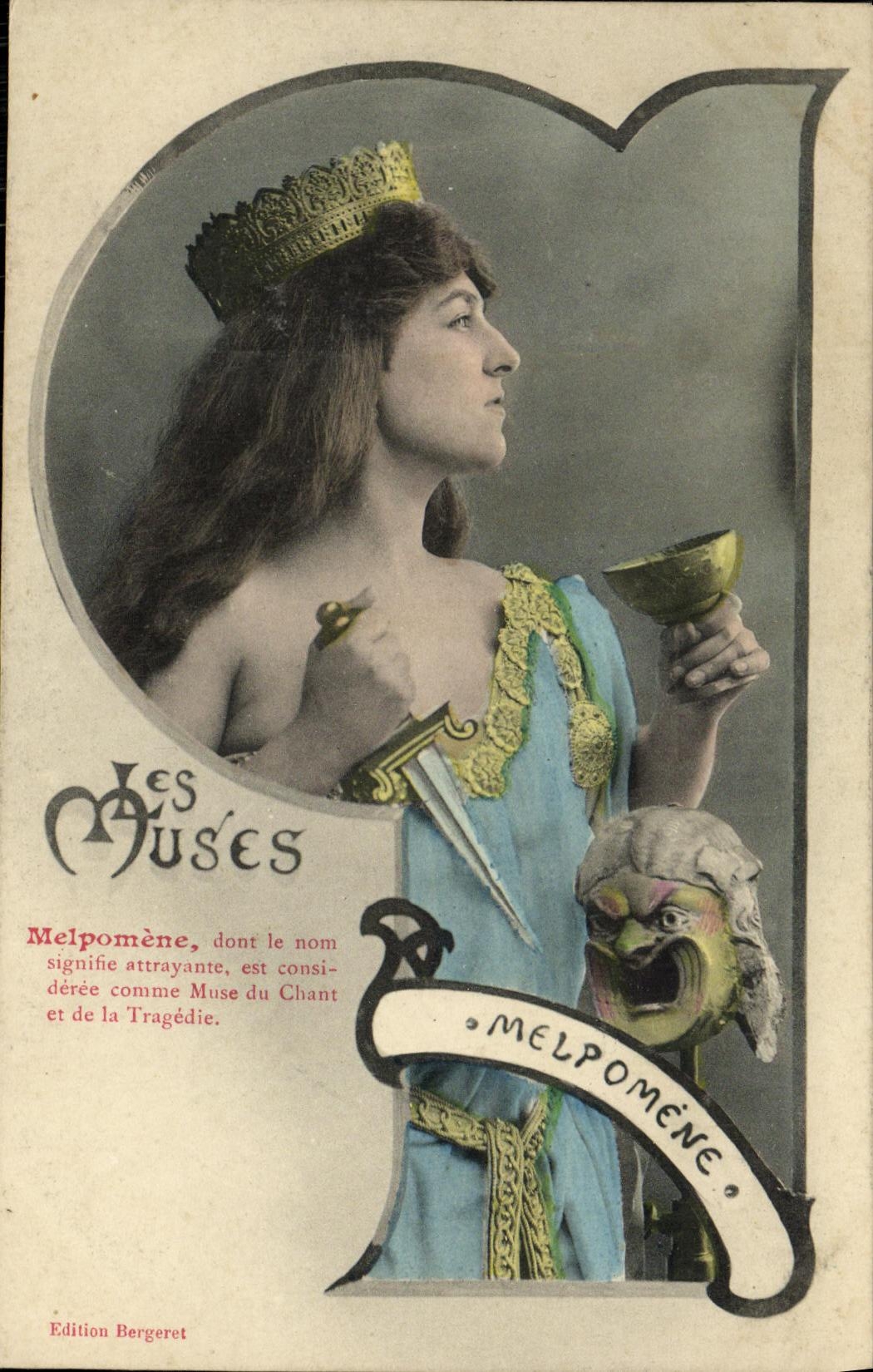 Melpomène — Muse de la Tragédie — Édition Bergeret