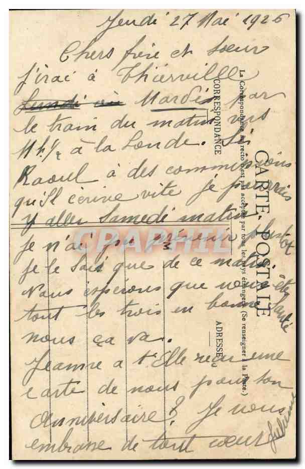 Melpomène — Muse de la Tragédie — Édition Bergeret — Verso