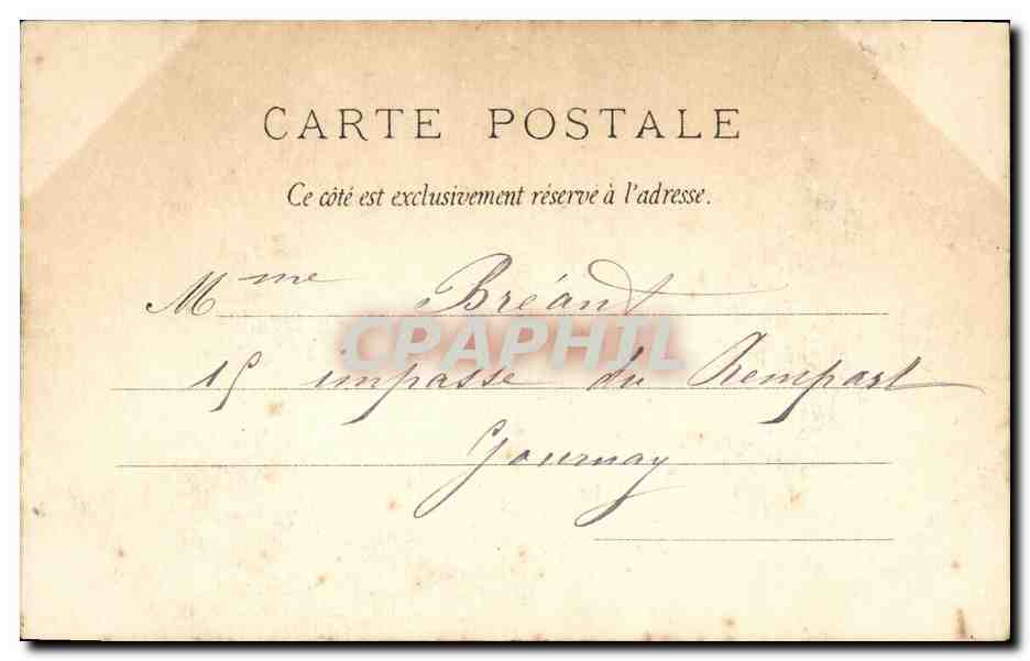 CPA Fantaisie Femme La peche  — Rückseite