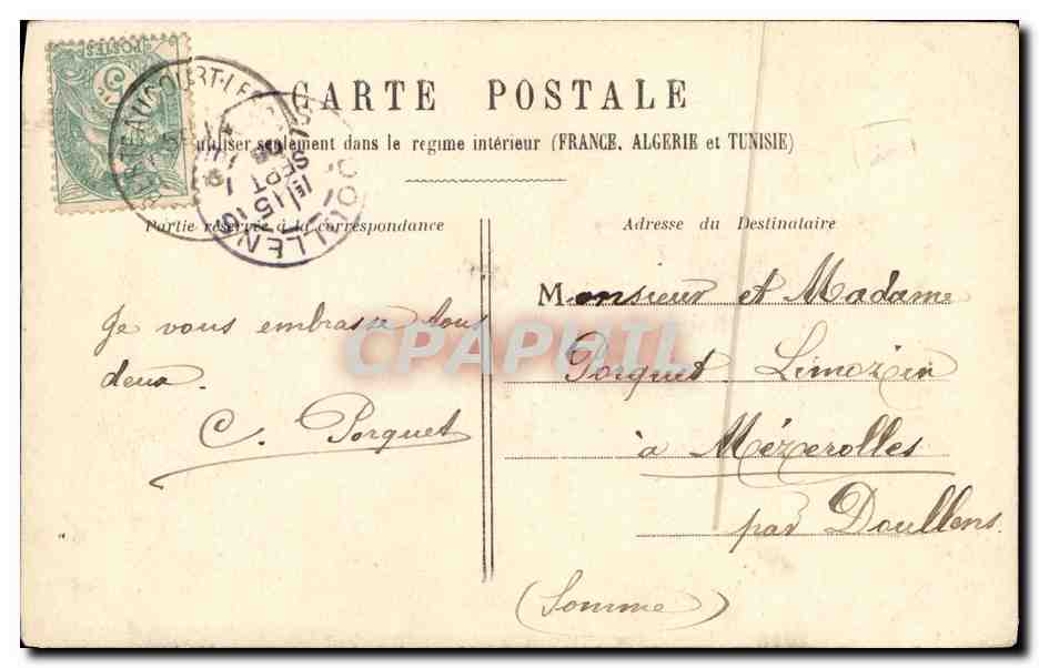Femme Gilane — Je ne suis qu'une Gilane ! — Carte postale française — Verso