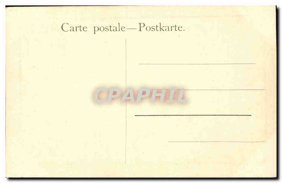 CPA Fantaisie Femme Enfant Chein Colley — Rückseite