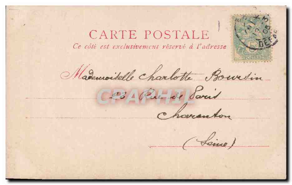 CPA Fantaisie Femmes Piano — Rückseite