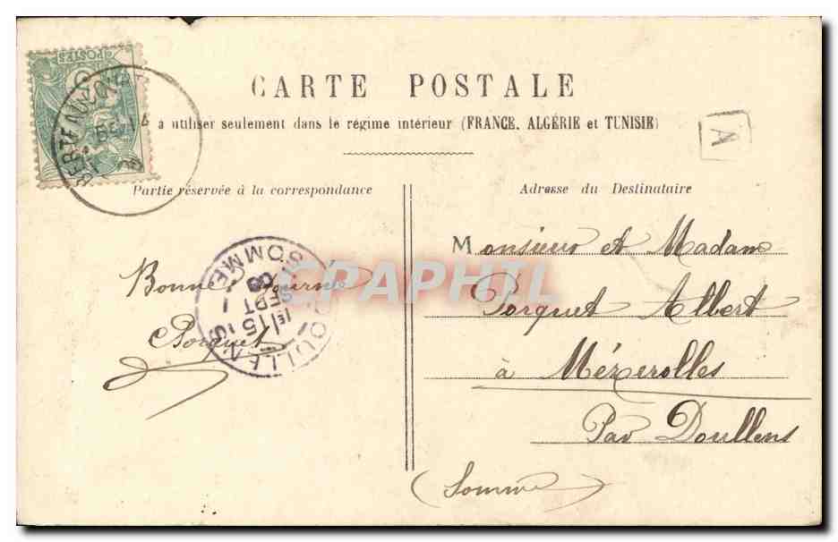 CPA Fantaisie Femme Gitane  — Rückseite