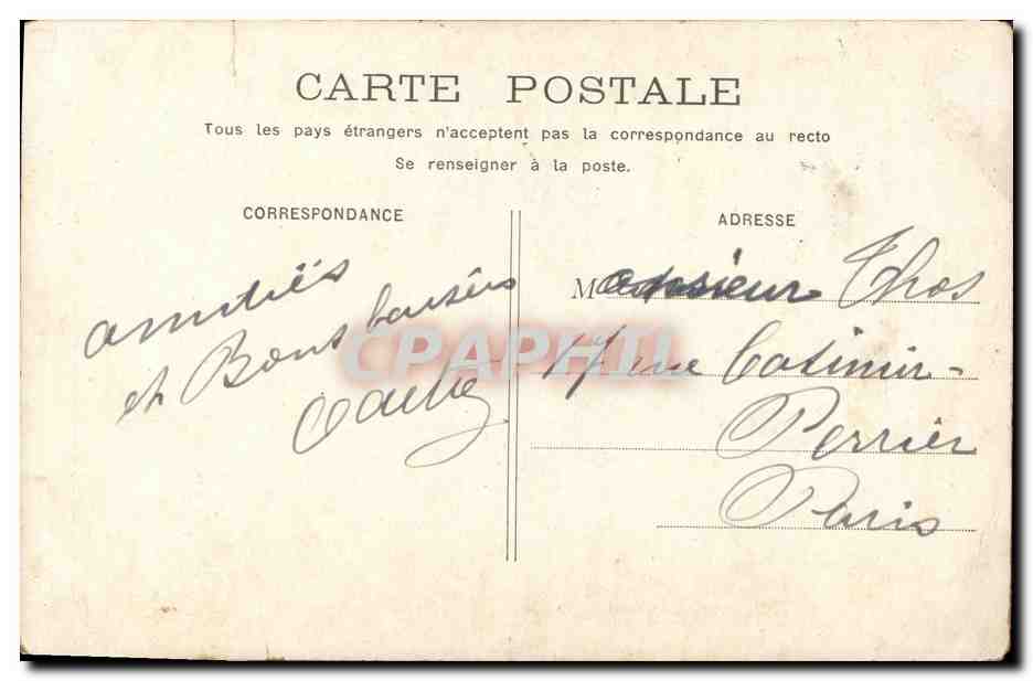 CPA Fantaisie Enfant Alcool  — Verso