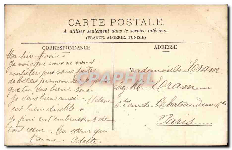 Scène de théâtre — La Pénugnière — SIMI BROMURE A. BREGER FRÈRES — Verso