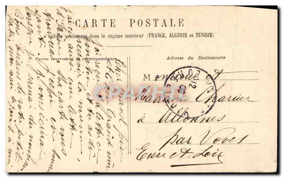 CPA Fantaisie Femme Les deux orphelines — Rückseite