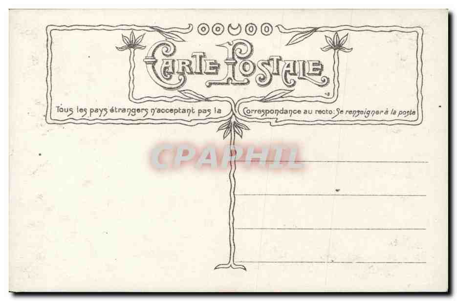 CPA Fantaisie Femme Je seme la fortune — Verso