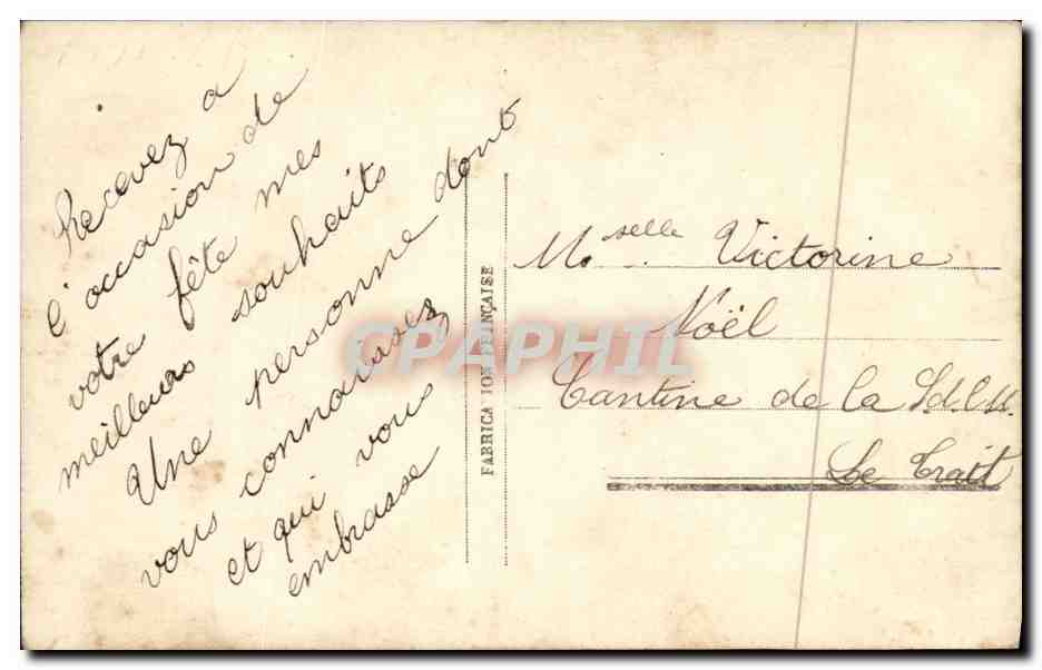 CPA Fantaisie Femme Boite aux lettres — Rückseite