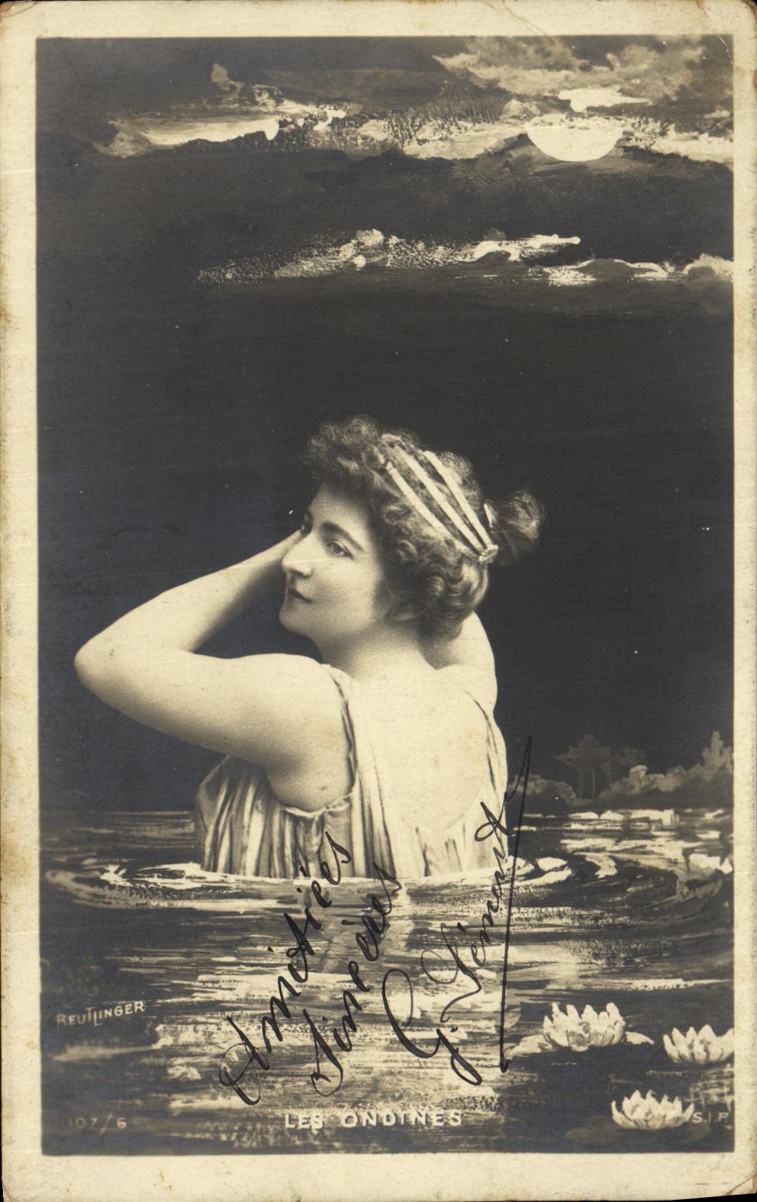 CPA Fantaisie Femme Les ondines