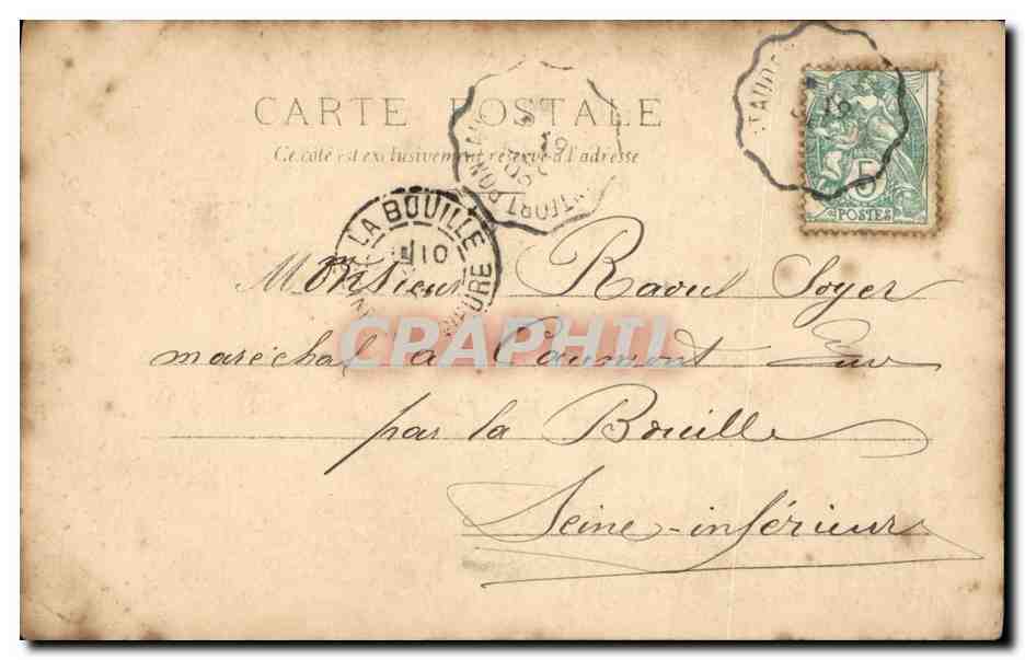 CPA Fantaisie Femme Les ondines — Rückseite