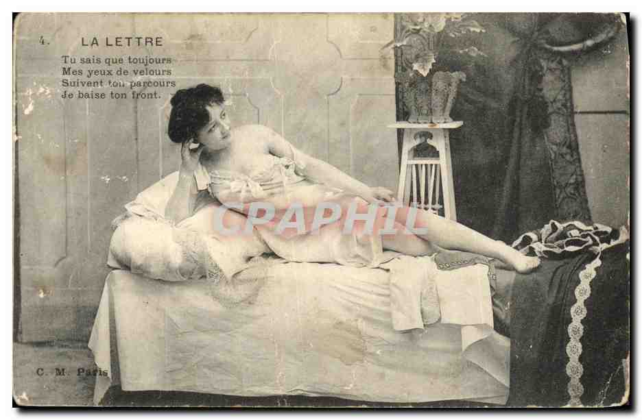 CPA Fantaisie Femme La lettre