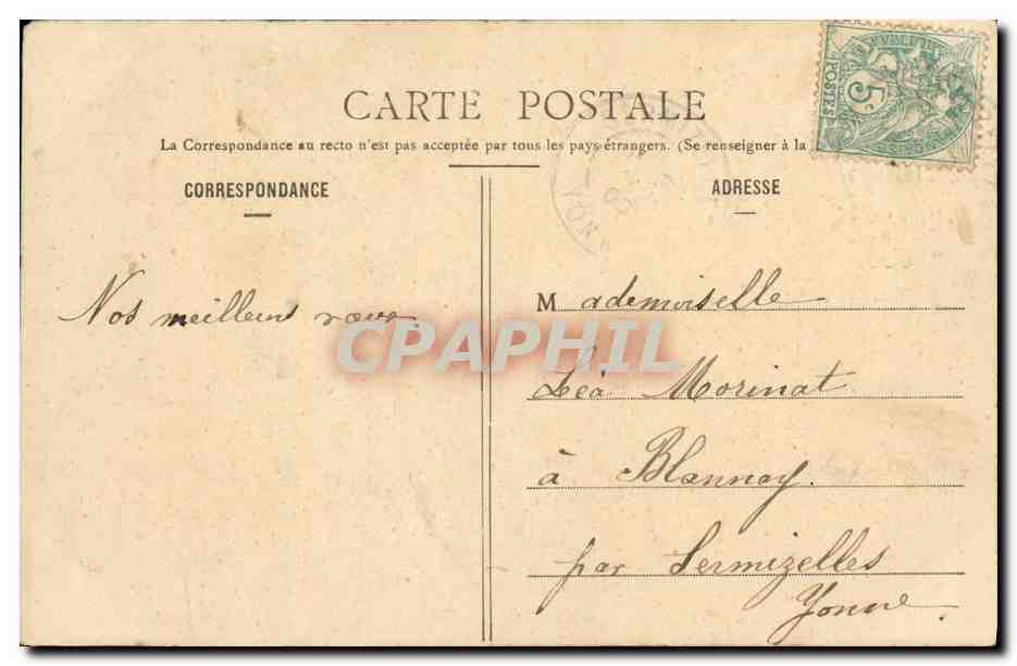 La Midinette — Portrait de jeune femme mangeant des frites — Phototype A. Berbeart & Cie, Namur — Reverso