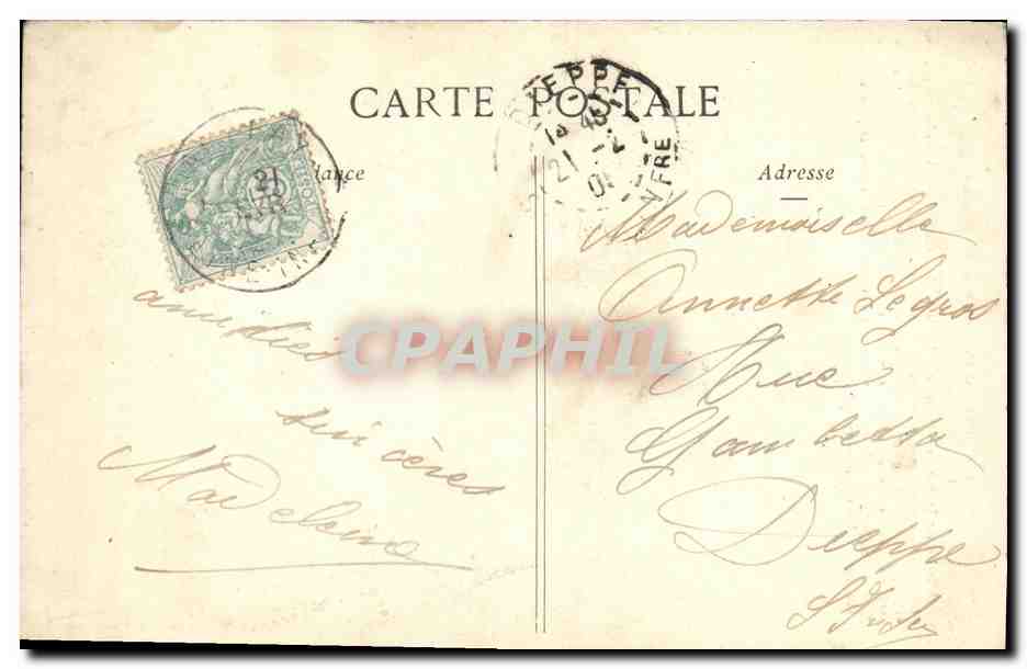 Origine du mouchoir de poche — Phototype A. Berberet & Cie, Nancy — Reverso