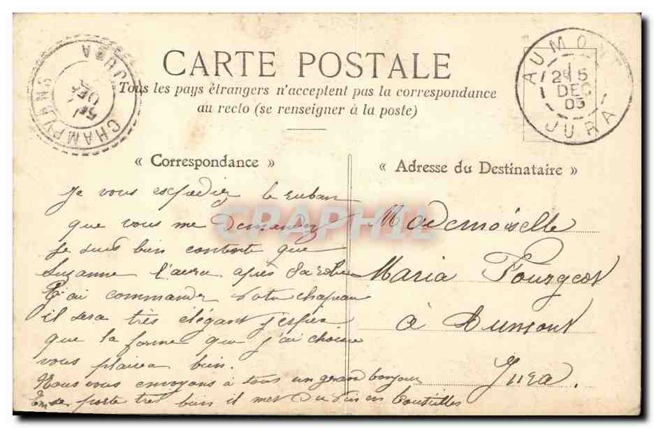 CPA Fantaisie Femme Le puits — Rückseite