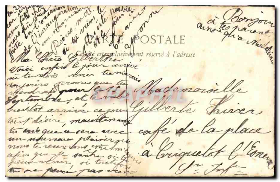 Cupidon touchant une femme endormie — Le Toucher — Pieterre A. Bessat & Cie, Nantes — Reverso