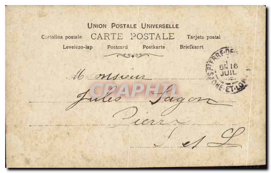 CPA Fantaisie Femme De Villers Casino de Paris — Verso